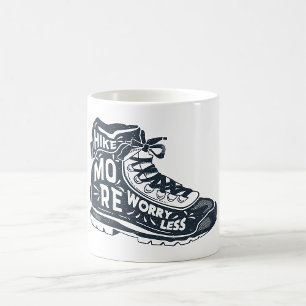 Caneca De Café Caminhe Mais, Preocupe Menos