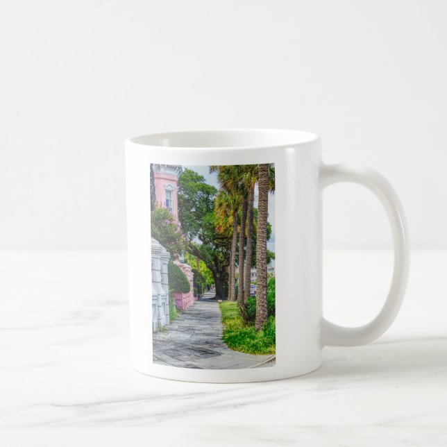 Caneca De Café Caminhe pela linha do arco-íris (Direita)