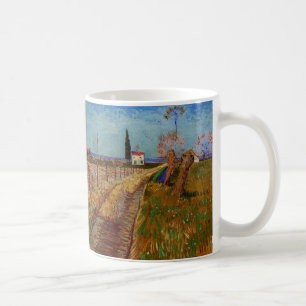 Caneca De Café Caminho Através de um Campo, Salgueiros por Vincen