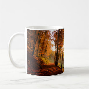 Caneca De Café Caminho da Floresta do outono