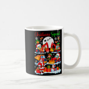 Caneca De Café Caminhões de Construção da Equipe de Natal Escavad