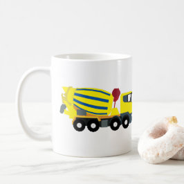 Caneca De Café Caminhões De Construção De Caminhões De Cimento Co