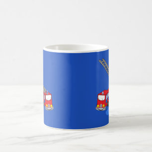 Caneca De Café Caminhões de Fogo Vermelho de Bombeiro