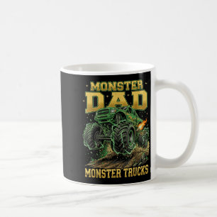 Caneca De Café Caminhões Monstros Pai Família Correspondência Dia