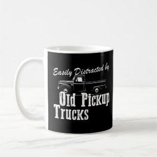 Caneca De Café Caminhoneiro Engraçado, Facilmente Distraido Pela 