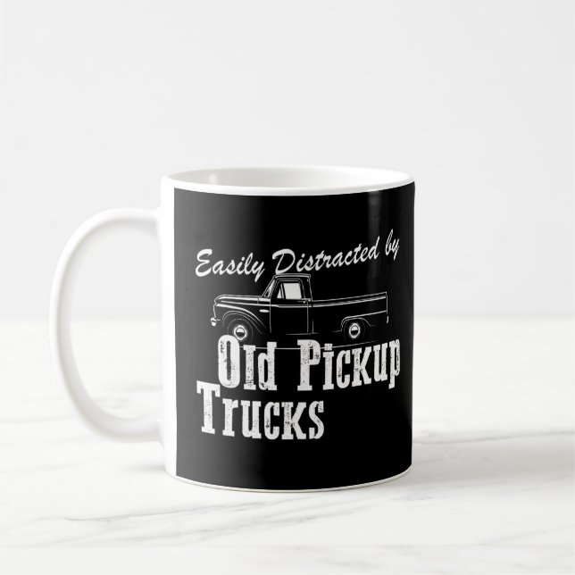 Caneca De Café Caminhoneiro Engraçado, Facilmente Distraido Pela  (Esquerda)