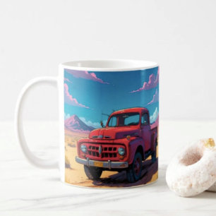 Caneca De Café Caminhonete americana clássica 