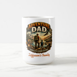 Caneca De Café Camisa Adventure Dad – Acampamento ao Ar Livre Vin