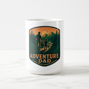 Caneca De Café Camisa Adventure Dad – Caminhada ao ar livre vinta