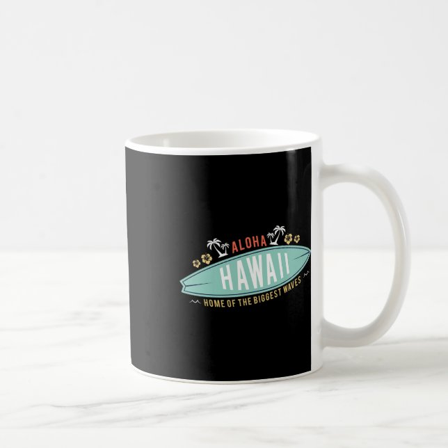 Caneca De Café Camisa Aloha Havaí Surf Boys Presente Surfboard Ha (Direita)