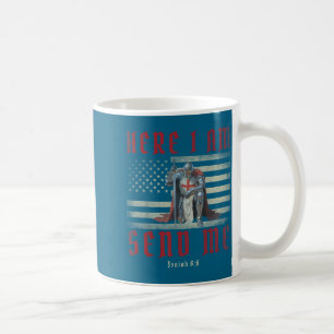 Caneca De Café Camisa Aqui Estou Enviar Cavaleiros Templários