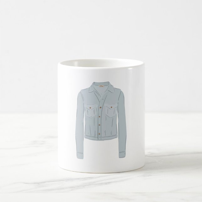 Caneca De Café Camisa Azul Claro (Criador carregado)