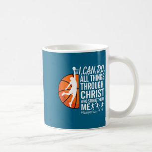 Caneca De Café Camisa Basquete Cristão Filipenses 4 13