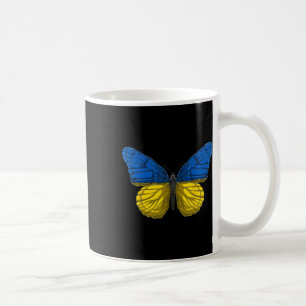 Caneca De Café Camisa Borboleta Ucrânia Bandeira Patriótica Ucran