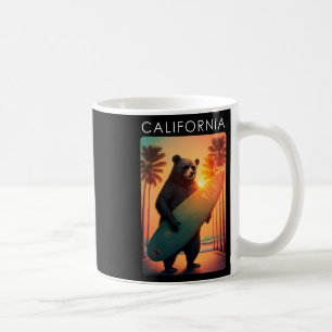 Caneca De Café Camisa Califórnia Urso República Fria Praia de Sur