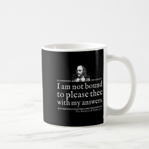 Caneca De Café Camisa Citação Não Obrigado a Agradar Shakespeare