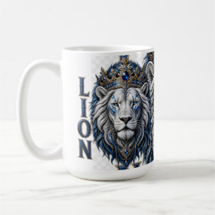 Caneca De Café Camisa com Desenho da Coroa do Leão Real – Rei do