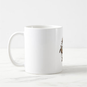 Caneca De Café Camisa com Desenho de Tartaruga Marinha Gravada à