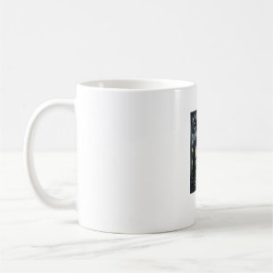 Caneca De Café Camisa com Gravação de Girafa Vintage Noite Estrel