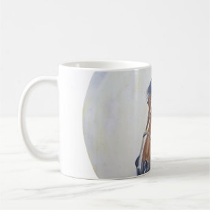 Caneca De Café Camisa com retrato majestoso de cavalo
