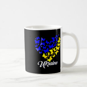 Caneca De Café Camisa Coração Coração Ucrânia Borboleta Eu Estou 