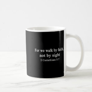 Caneca De Café Camisa Cristã Caminhe Pela Fé E Não Pela Visão