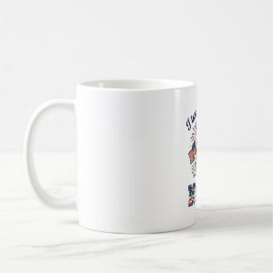 Caneca De Café Camisa da Avó Gnome Patriótica Vintage Des