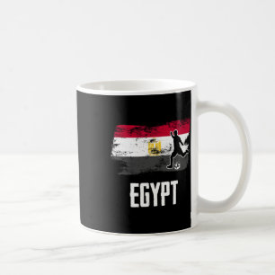 Caneca De Café Camisa da Bandeira do Egito Time de Futebol Egípci