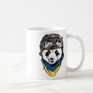Caneca De Café Camisa da Bandeira Ucraniana Panda Ucrânia Present