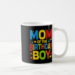Caneca De Café Camisa da Festa de Aniversário da Mãe do Menino do