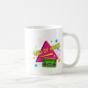 Caneca De Café Camisa Dama De Honra Anos 90 Retro Esquadrão De No