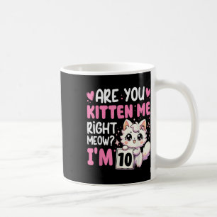 Caneca De Café Camisa De 10 Anos Para Menina De 10 Anos Dez De 10