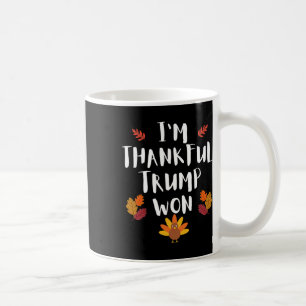 Caneca De Café Camisa de Ação de Graças Trump Estou Grato que Tru