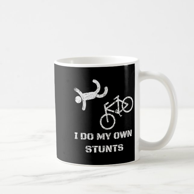 Caneca De Café Camisa de Amante de Bicicleta - Eu Faço Meus Própr (Direita)
