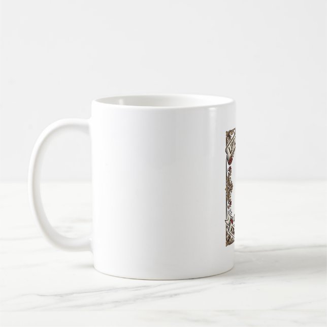 Caneca De Café Camisa de Amante de Cães Collie com Citação de Gra (Esquerda)