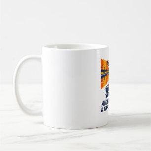 Caneca De Café Camisa de Angler, Moletom de Caiaque no Lago de Ou