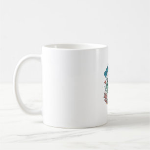 Caneca De Café Camisa de aniversário de 8 anos da tartaruga marin