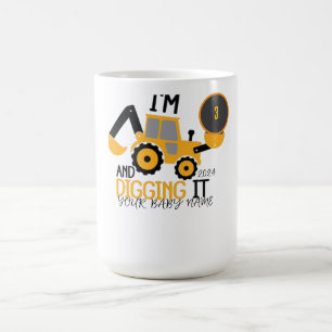 Caneca De Café Camisa de Aniversário de Construção, P Personaliza