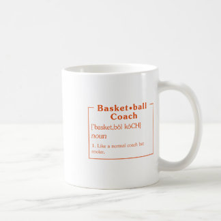 Caneca De Café Camisa de Basquete Definição de Treinador de Basqu