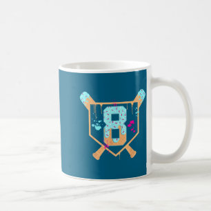 Caneca De Café Camisa de Beisebol Ano 8 Sorvete Antigo