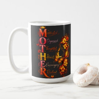Caneca De Café Camisa de borboleta mãe motivada