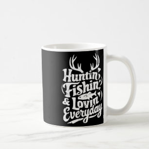 Caneca De Café Camisa de Caça Pesca Amando Todos os Dias Caçador 