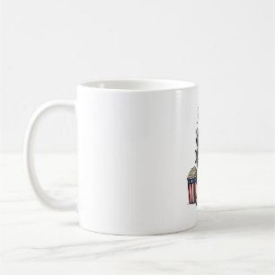 Caneca De Café Camisa de Cachorro com Desenho de Pug Patriótico V