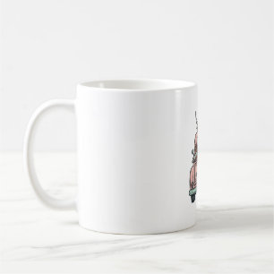 Caneca De Café Camisa de Caminhão de Natal de Vaca das Terras Alt
