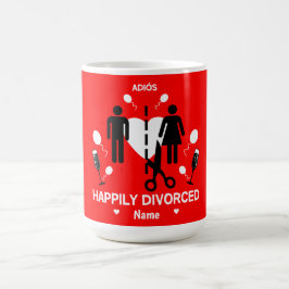Caneca De Café Camisa de Camisa do Divórcio Engraçado Latte Mug