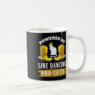 Caneca De Café Camisa De Dança De Linha Engraçada Gato Pover Coun