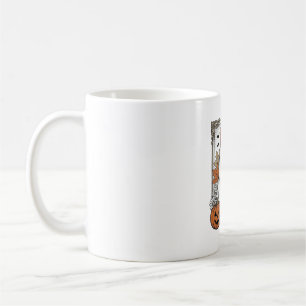 Caneca De Café Camisa de Desenho de Fantasma de Halloween Fofo Vi