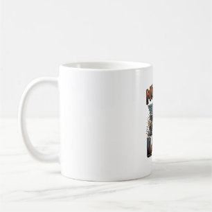 Caneca De Café Camisa de desenho de gravação vintage de caminhão 