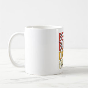 Caneca De Café Camisa de Desenho de Gravação Vintage Melhor Pai B