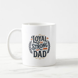 Caneca De Café Camisa de Desenho de Gravura Vintage de Pai Forte 